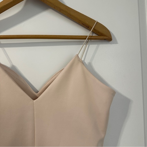 ASOS Design Light Pink Spaghetti Strap Knee Length Dress Women’s Size 10 Pastel - Picture 10 of 16